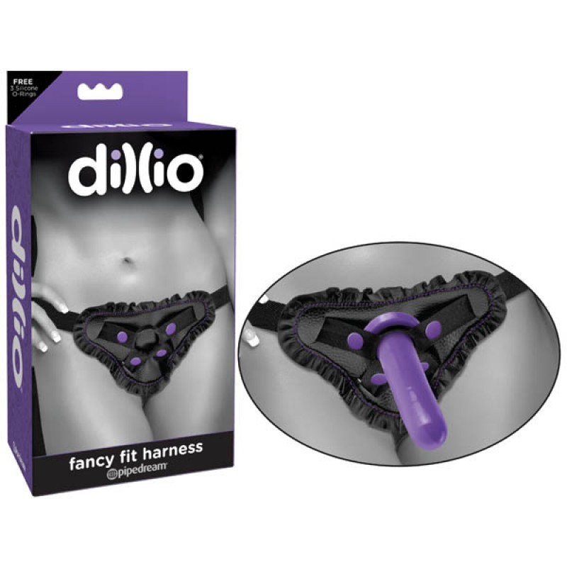 Dillio Fancy Fit Harness - Black/Purple
